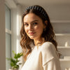 Black Polka dot hairband