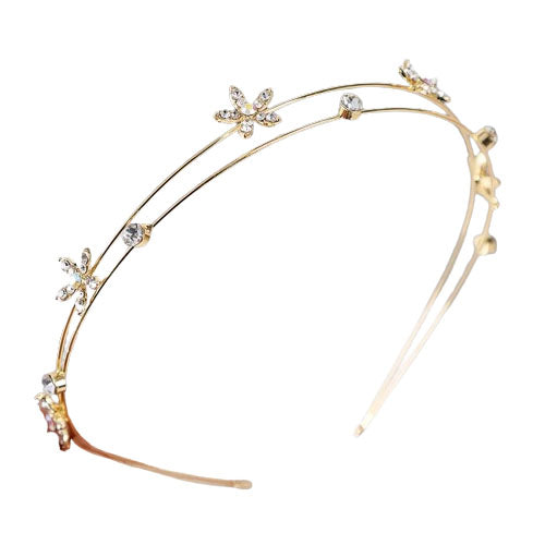 Crystal flower headband