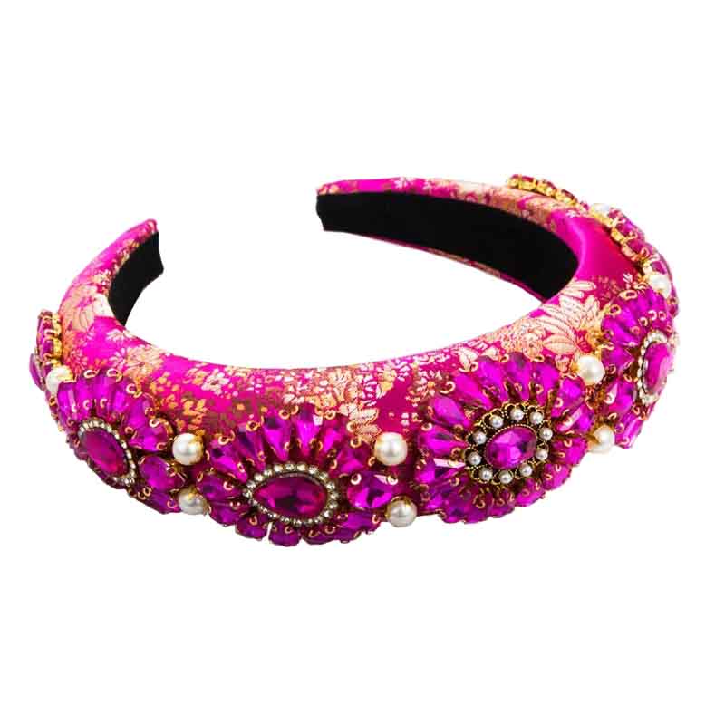 Fuchsia Pink Crown Headband