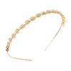 Gold headband bride