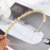 Gold headband wedding