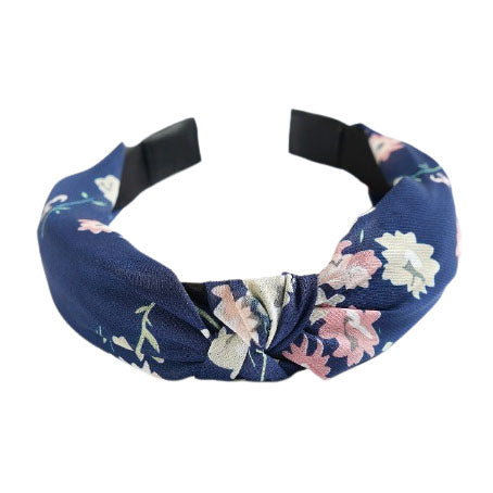 Pink and blue flower headband