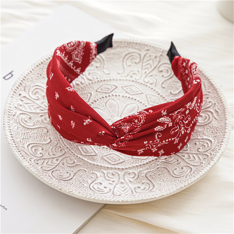 Red bandana headband