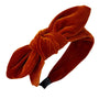 velvet bow headband