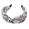black and white bandana headband