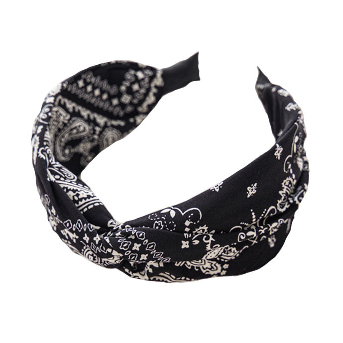 black bandana headband
