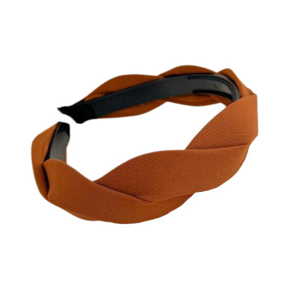 brown twisted headband