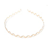 gold metal headband