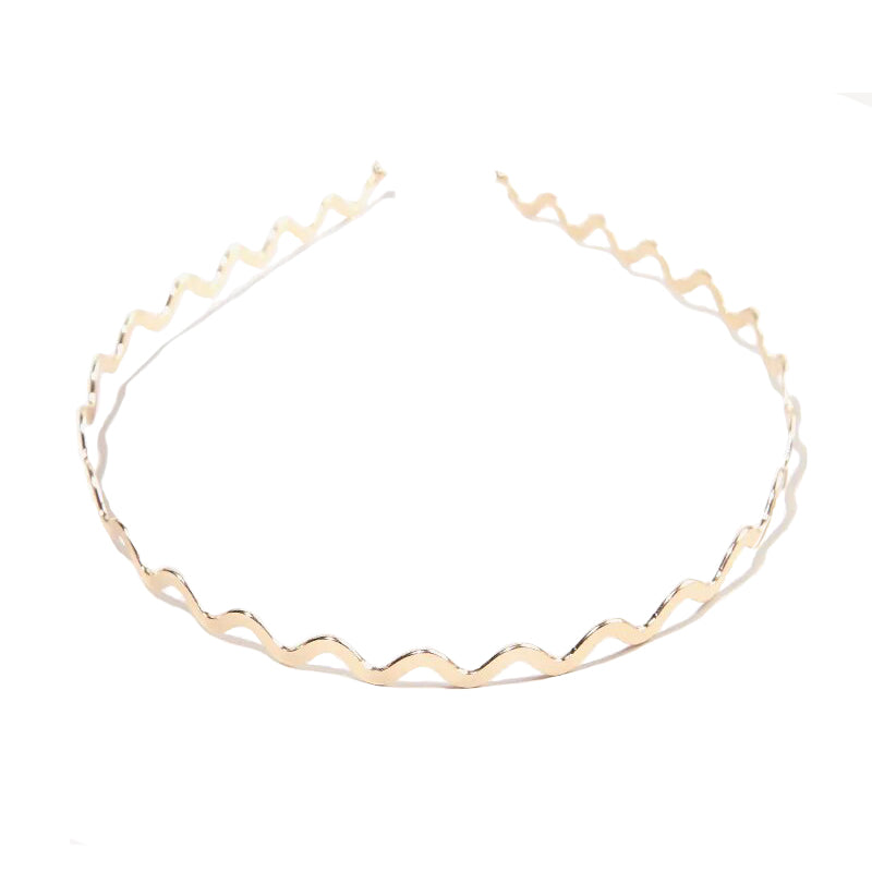gold metal headband