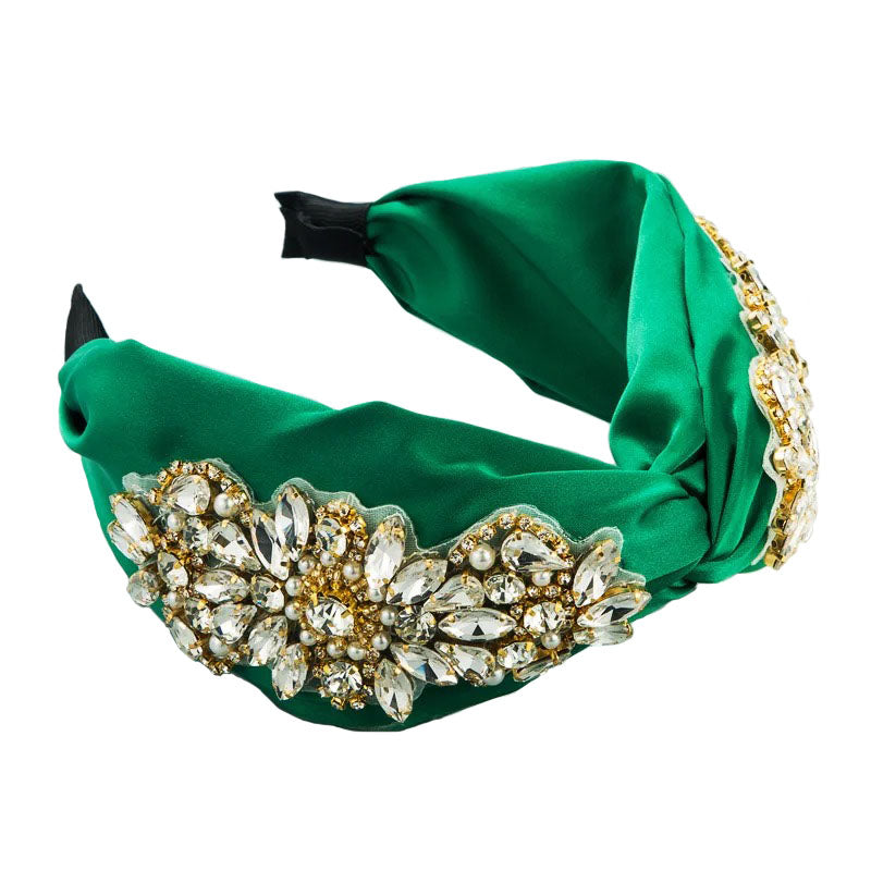 Green Flower Headband