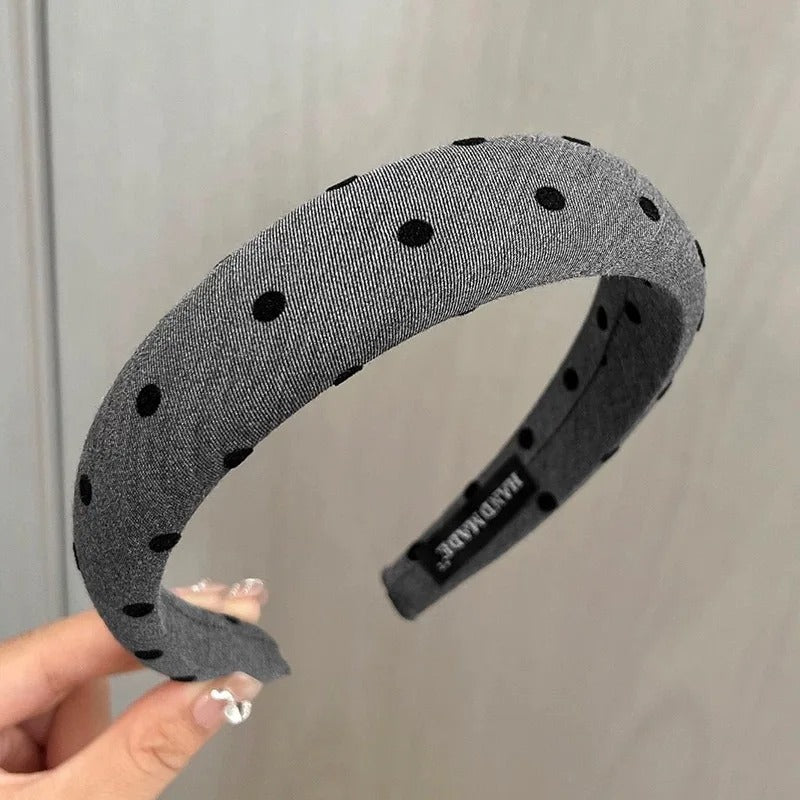 Headband polka dot woman