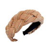 Large light brown braided headband