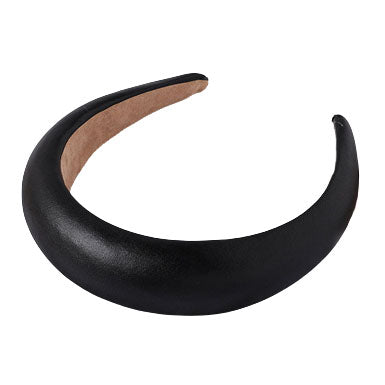leather padded headband