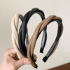 leather twist headband