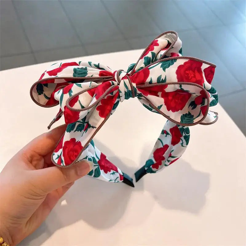 maxi bow flower headband luxury
