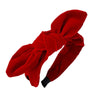 Red knotted headband