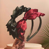 Satin bow headband