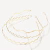 Thin gold headband