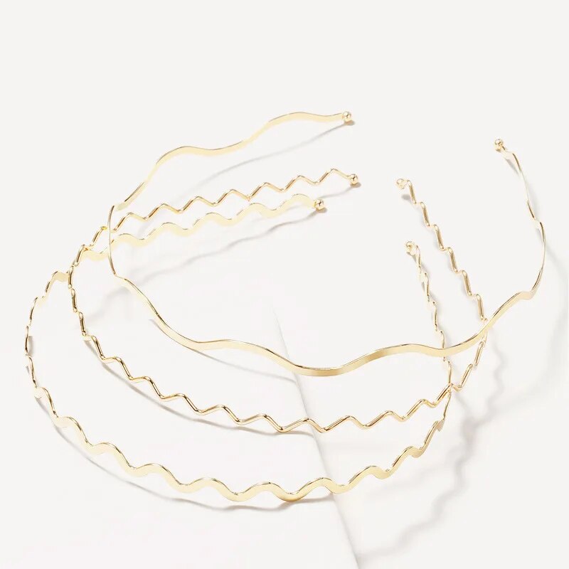 Thin gold headband