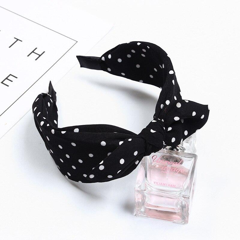 Black knotted headband