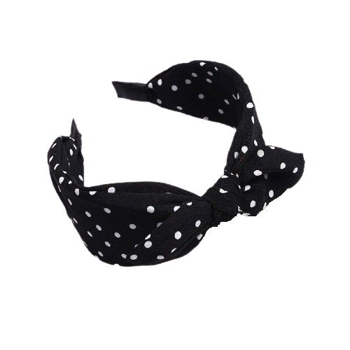Black knotted headband