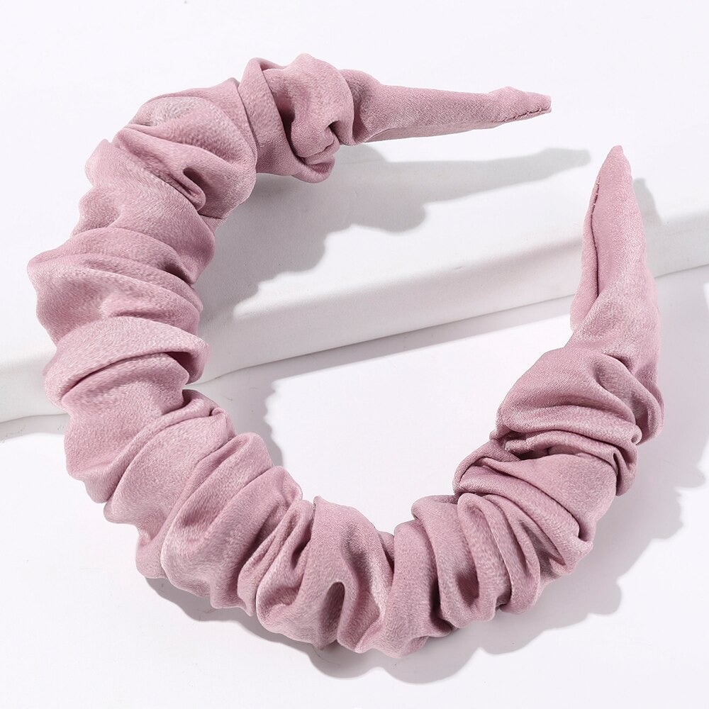 Extra wide scrunch headband