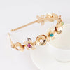 gold floral headband