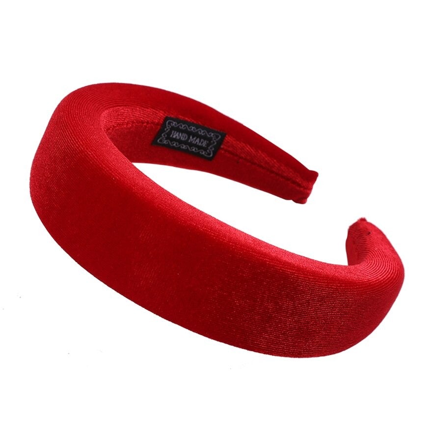 padded velvet headband