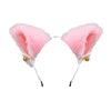 pink fur headband