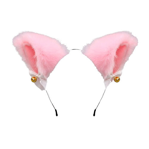 pink fur headband