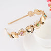 rose gold flower headband