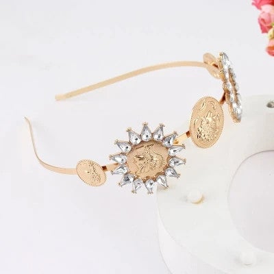sun headband gold
