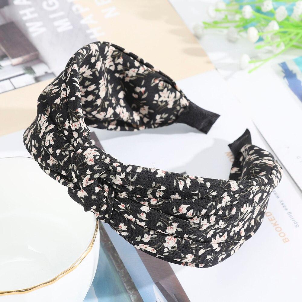 black flower headband