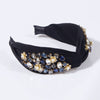 black headband with crystal