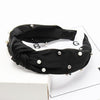 black headband with pearls