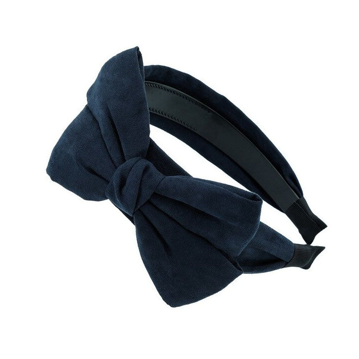 blue bow headband
