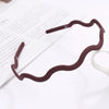 Brown plastic headband for man