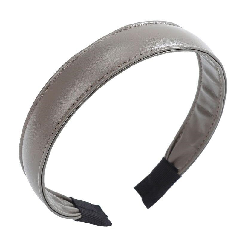 brown leather headband