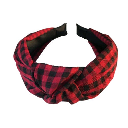checkered headband
