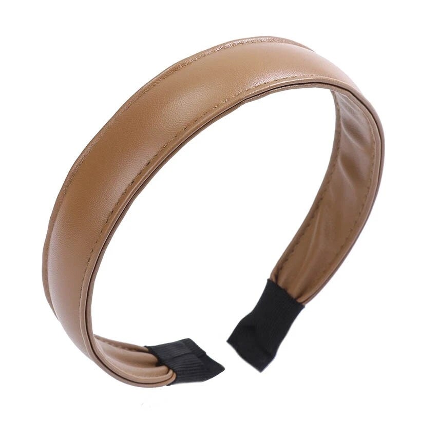 coach leather headband