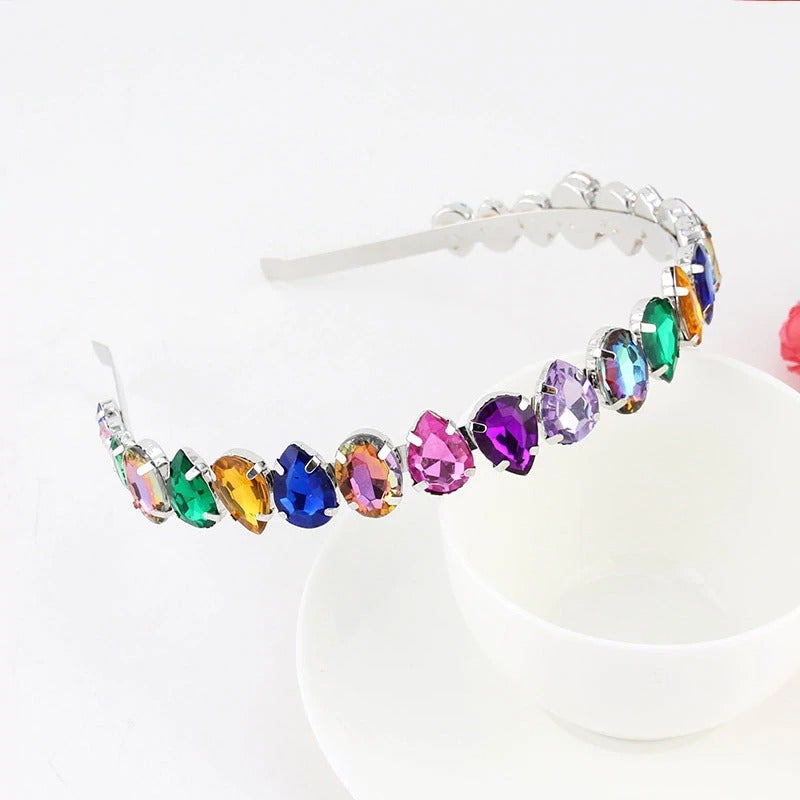 crown headband with jewels