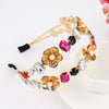 crystal floral headband