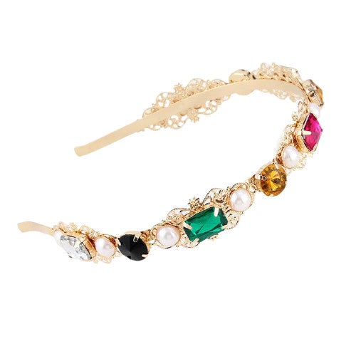 crystal headband gucci