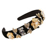 gold flower crown headband