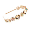 gold flower headband