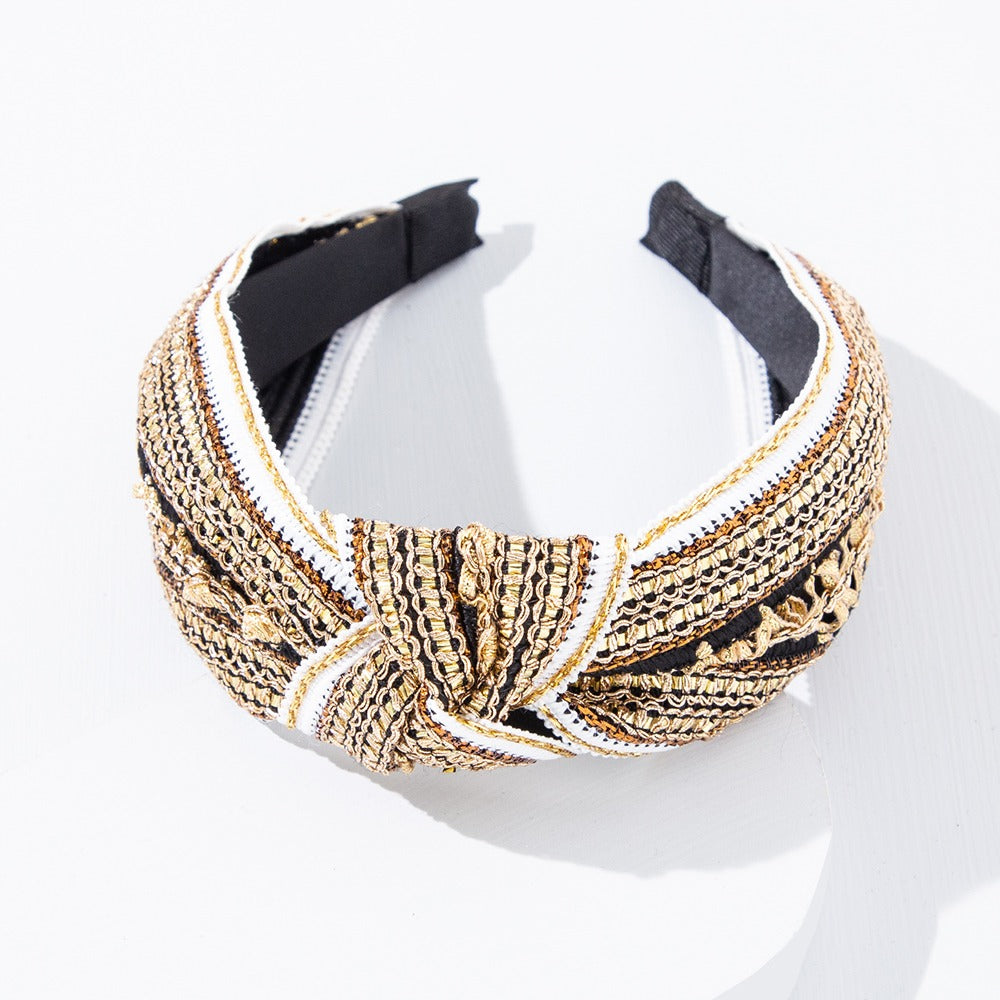 golden headband
