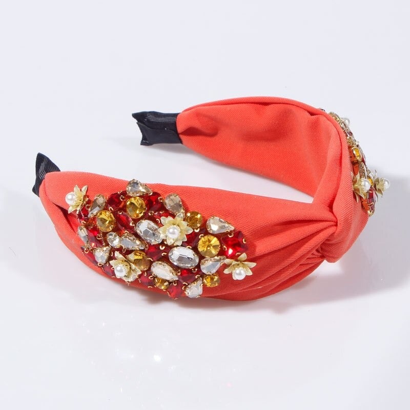 orange designer headband