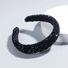 padded crystal headband woman