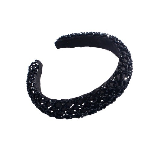 padded crystal headband