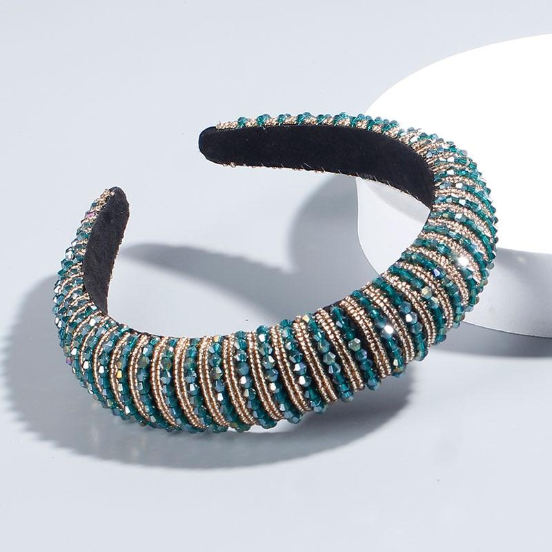 Padded rhinestone headband